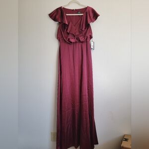 NWT Adrianna Papell Red Maxi Dress